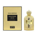 Anfar Leather OUD Gold Edition EDP 3.4oz for men fragrance bottle and box