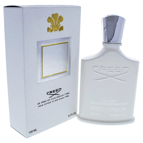 Creed Silver Mountain Water EDP 3.3oz for men fragrance bottle and box