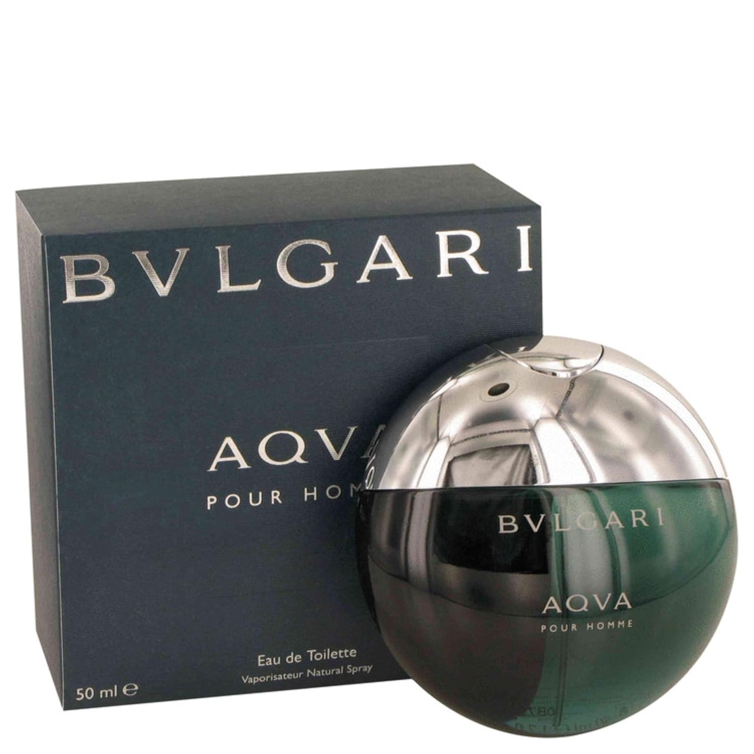 Bvlgari Aqua Pour Homme EDT 1.7oz for men fragrance bottle and box