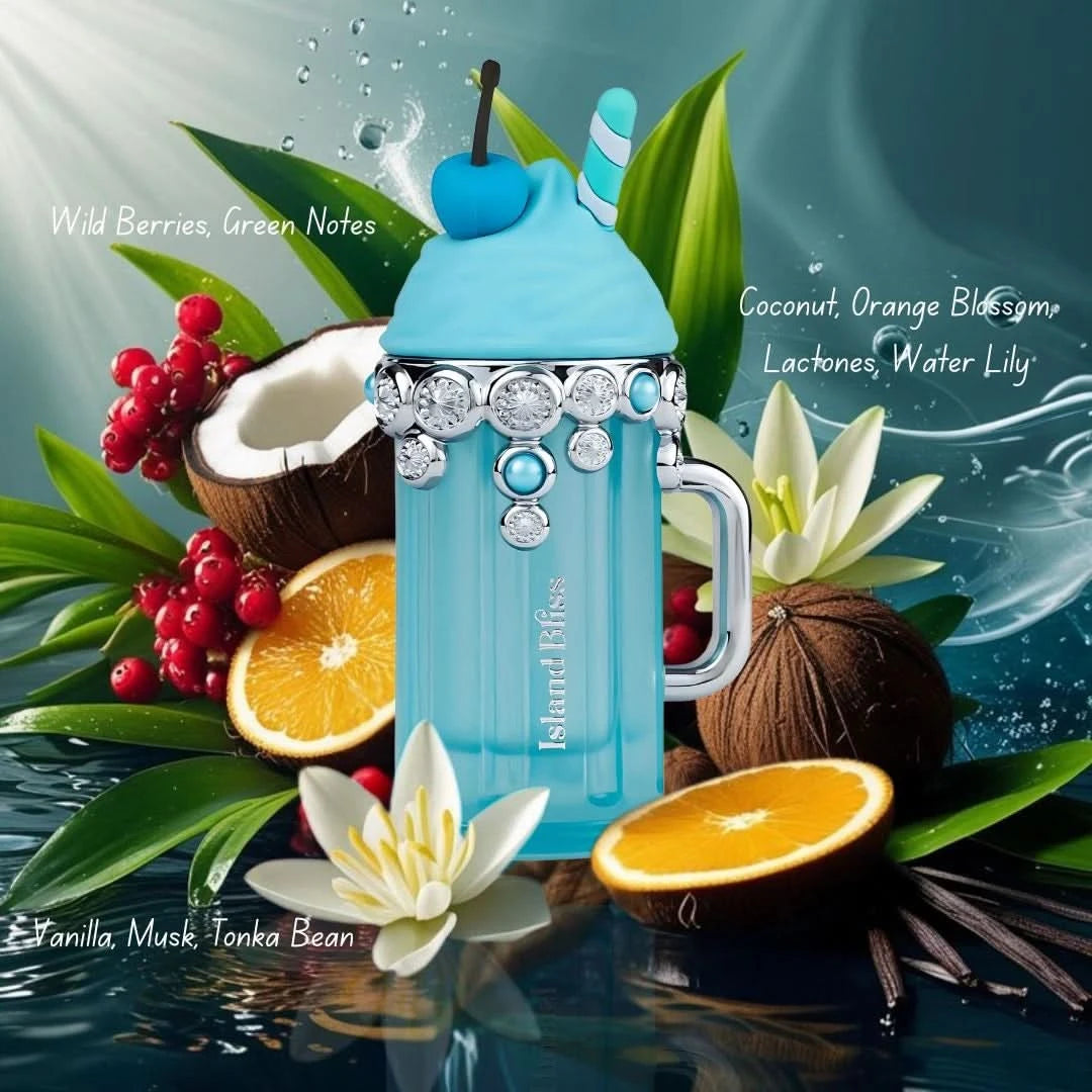 Armaf Delights Island Bliss EDP 3.4oz for men fragrance bottle and box
