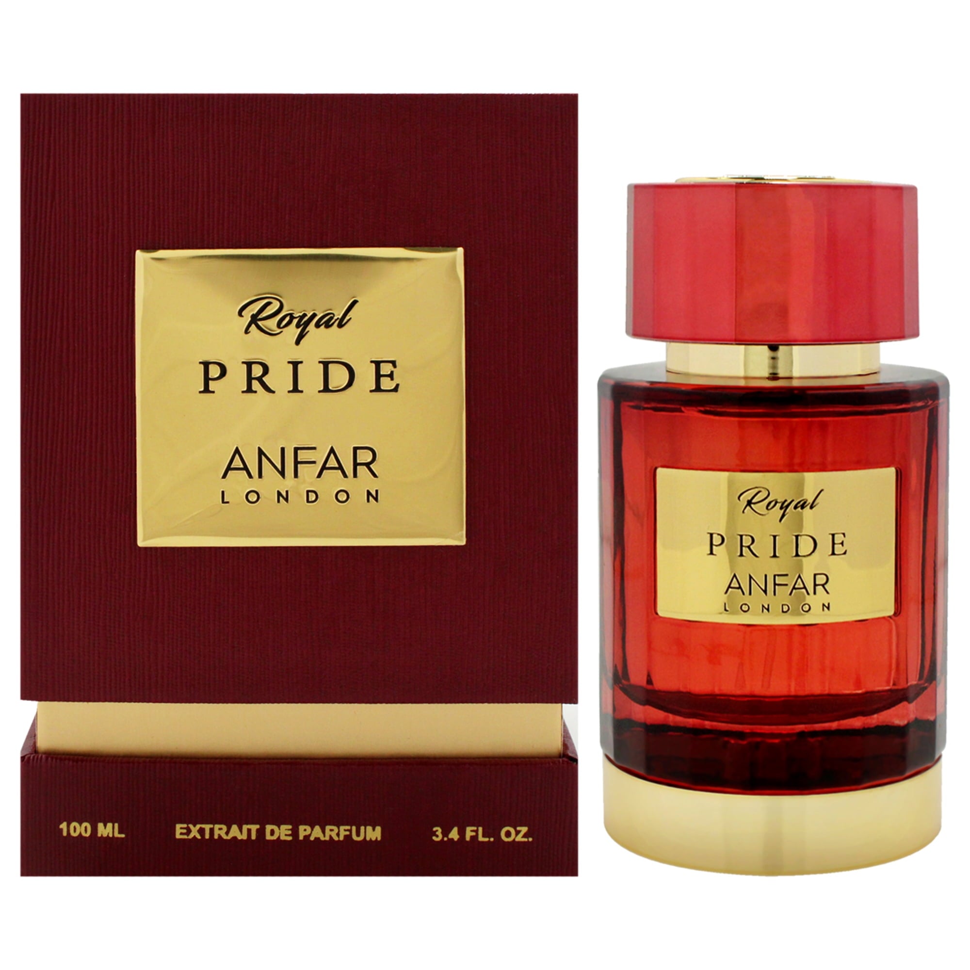 Anfar Royal Pride Extrait de Parfum 3.4oz for men fragrance bottle and box