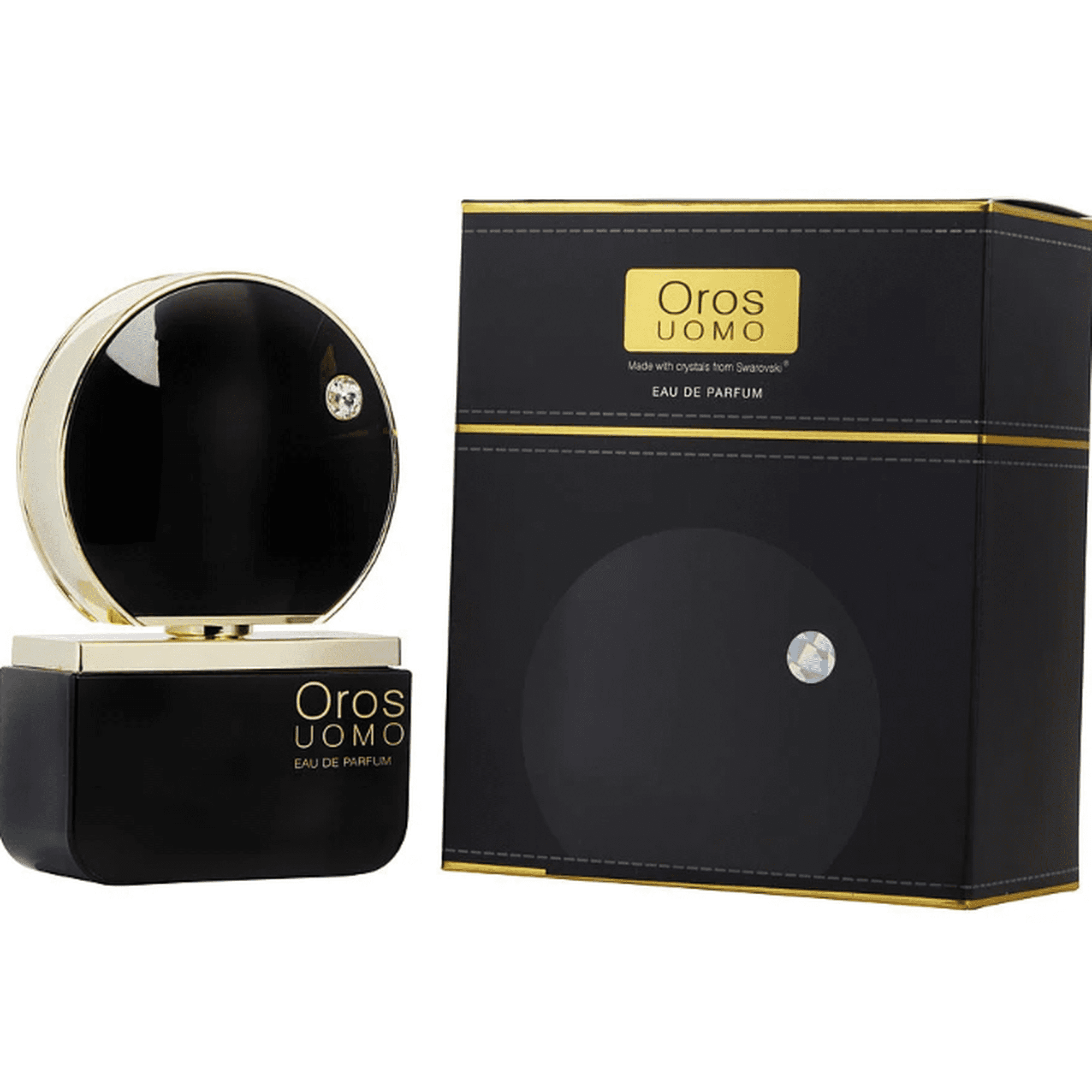 Armaf Luxe Sterling Parfums Oros Uomo EDP 3.4oz for men fragrance bottle and box