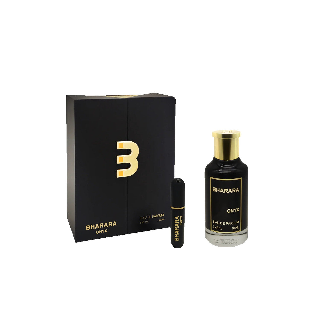 Bharara Onyx EDP 3.4oz for men fragrance bottle and box