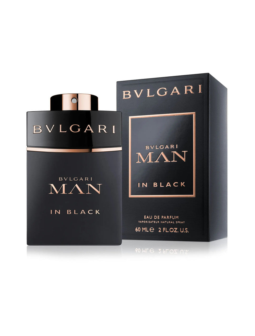 Bvlgari Man In Black Refillable EDP 2oz for men fragrance bottle and box