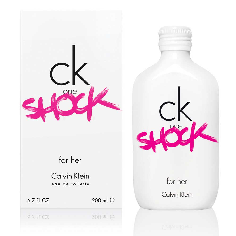 Calvin Klein Ck One Shock EDT 6.7oz for Women fragrance bottle and box