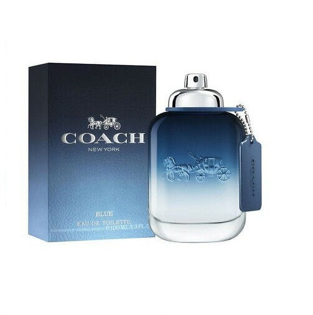 Coach Blue EDT 3.3oz for men fragrance bottle and box