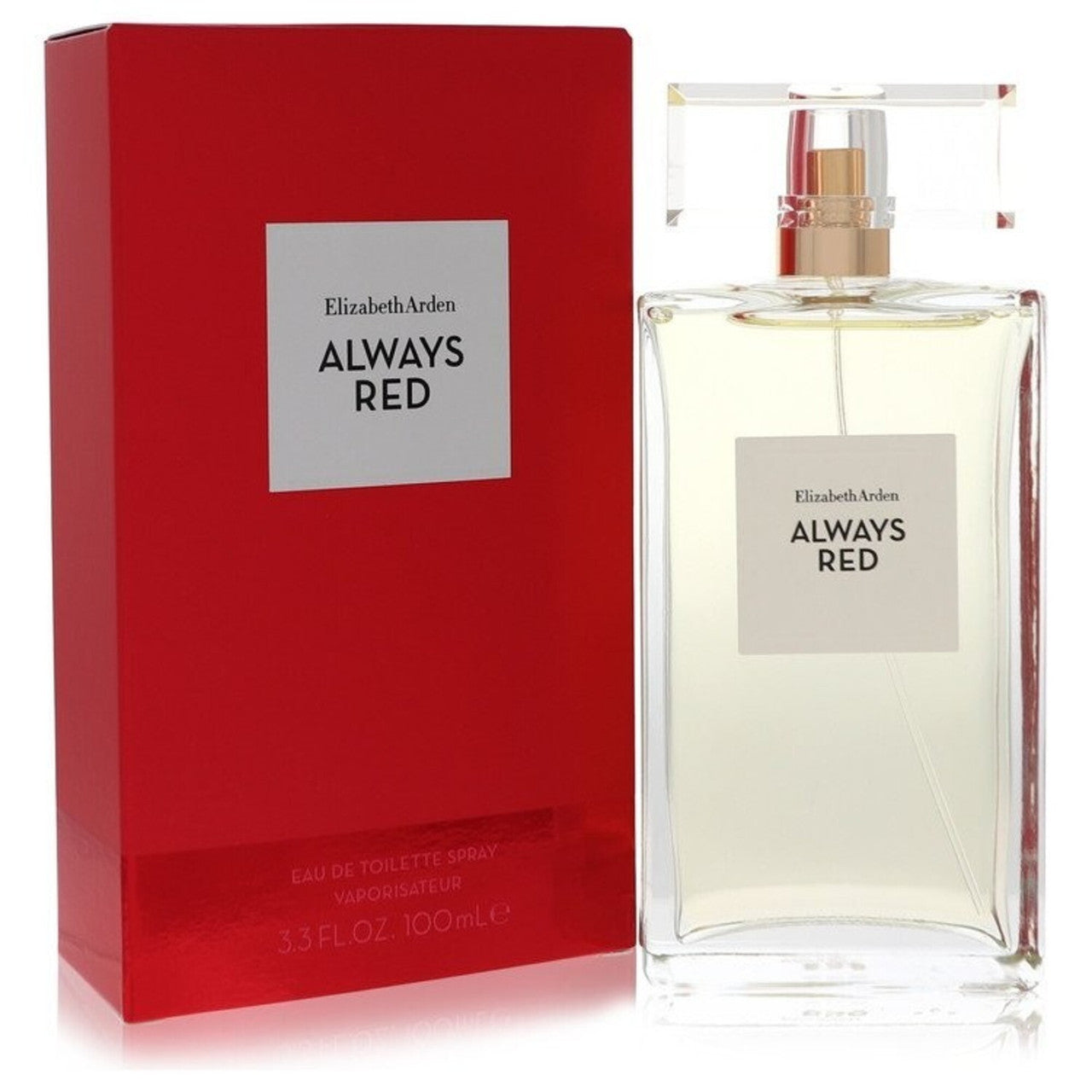 Elizabeth Arden Red Door Always Red EDT 3.3oz for women fragrance bottle and box