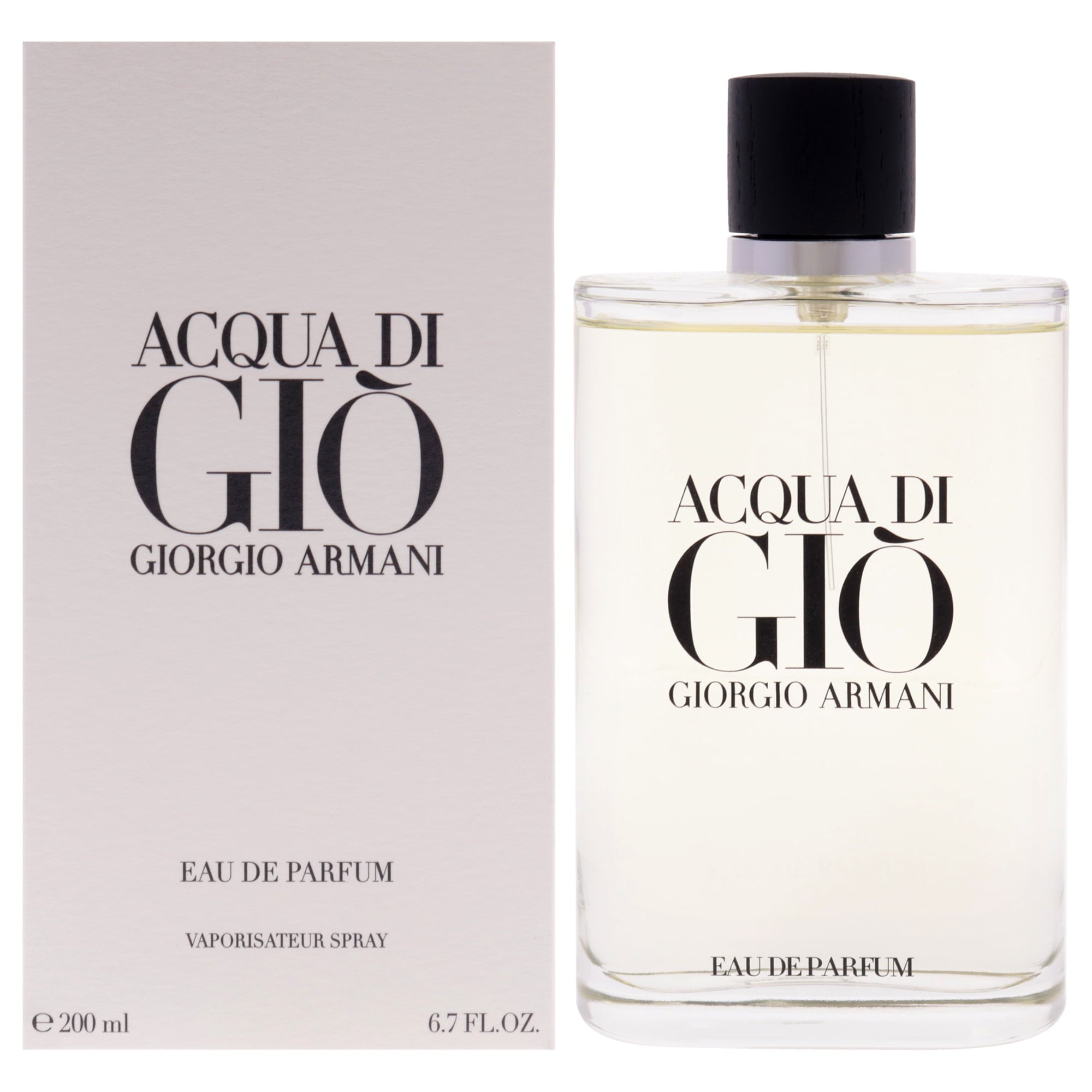 Giorgio Armani Acqua di Gio Refillable EDP 6.7oz for men fragrance bottle and box