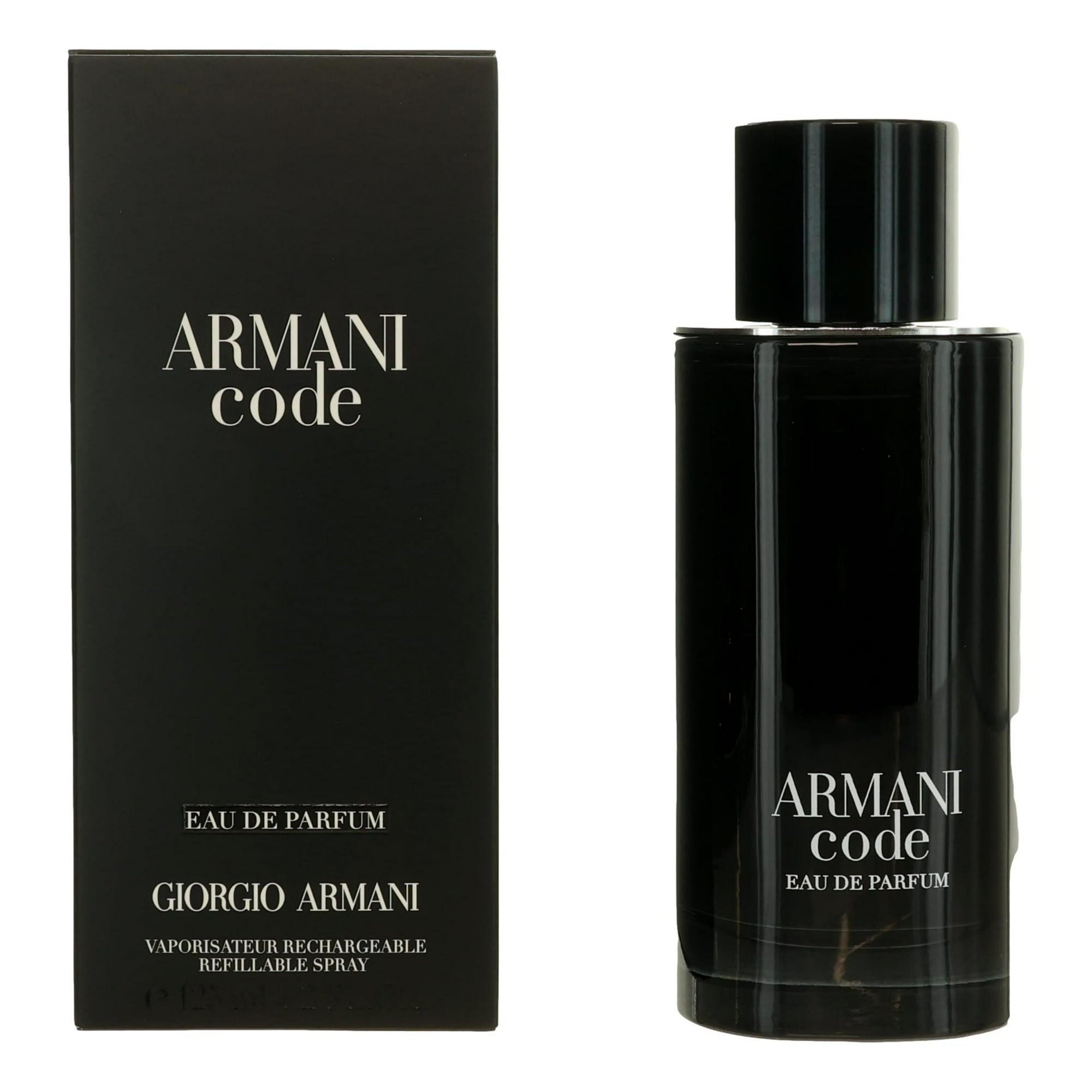 Giorgio Armani Code Eau de Parfum 4.2 oz Refillable for Men fragrance bottle