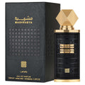 Lattafa Mashrabya EDP 3.4oz unisex fragrance bottle and box