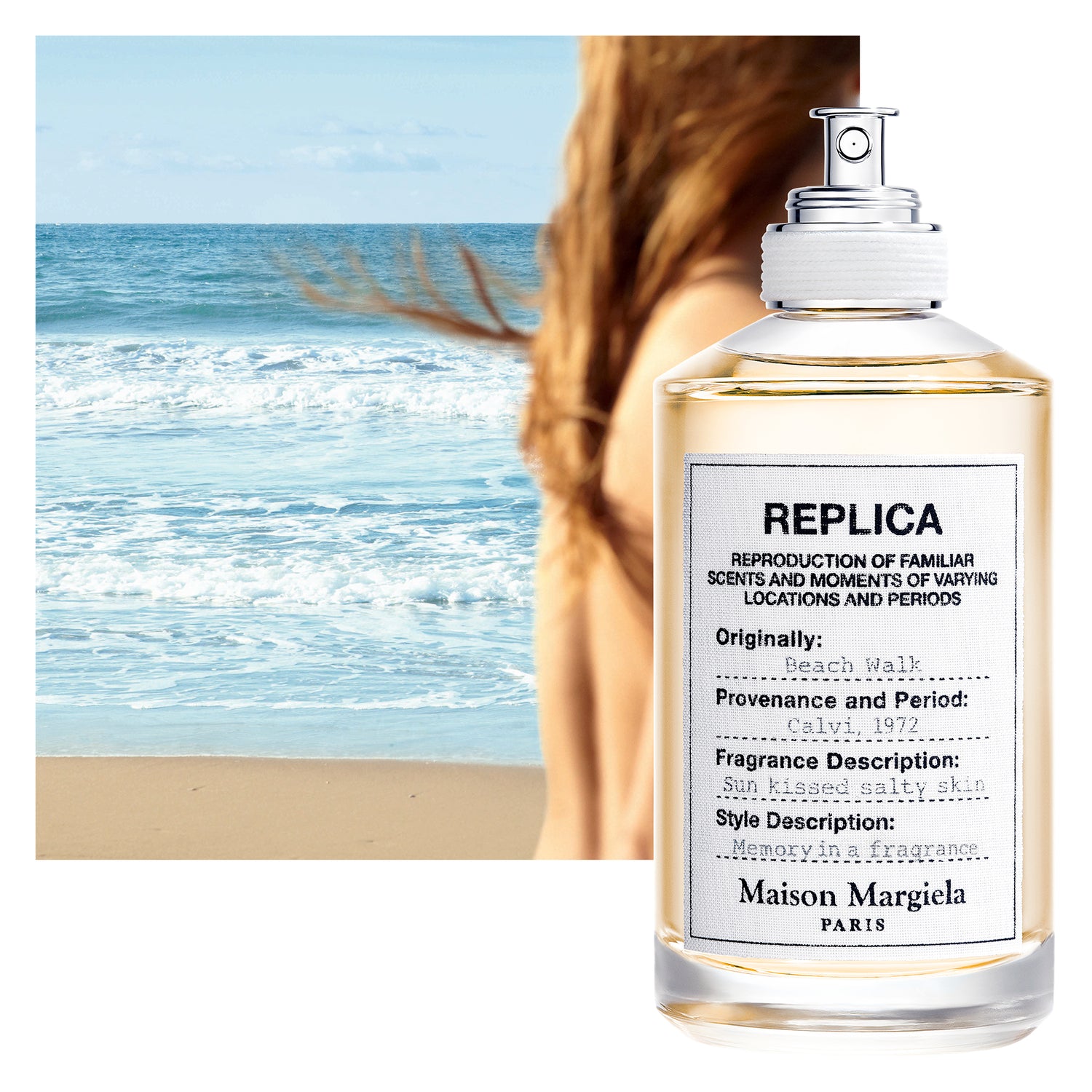 Maison Margiela Replica Beachwalk EDT 3.4oz for women fragrance bottle and box
