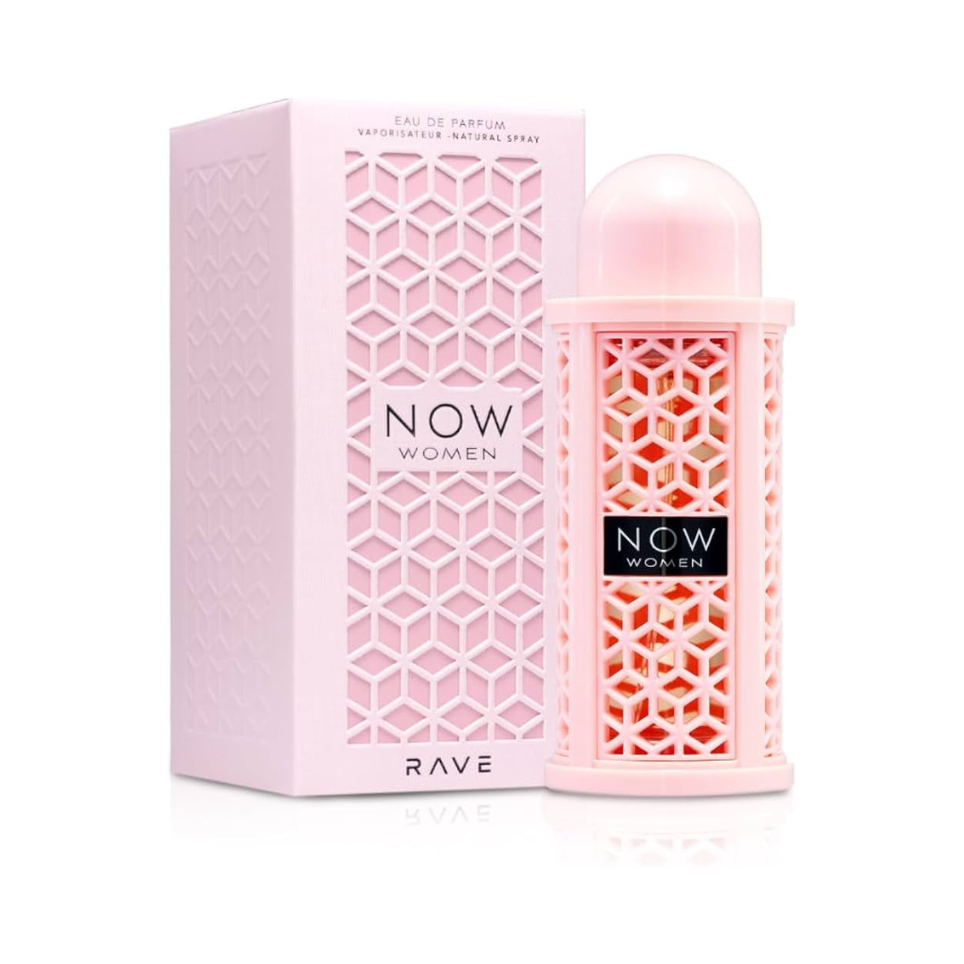 Lattafa Rave Now Pink Boxby Lattafa Unisex EDP 3.4oz fragrance bottle and box