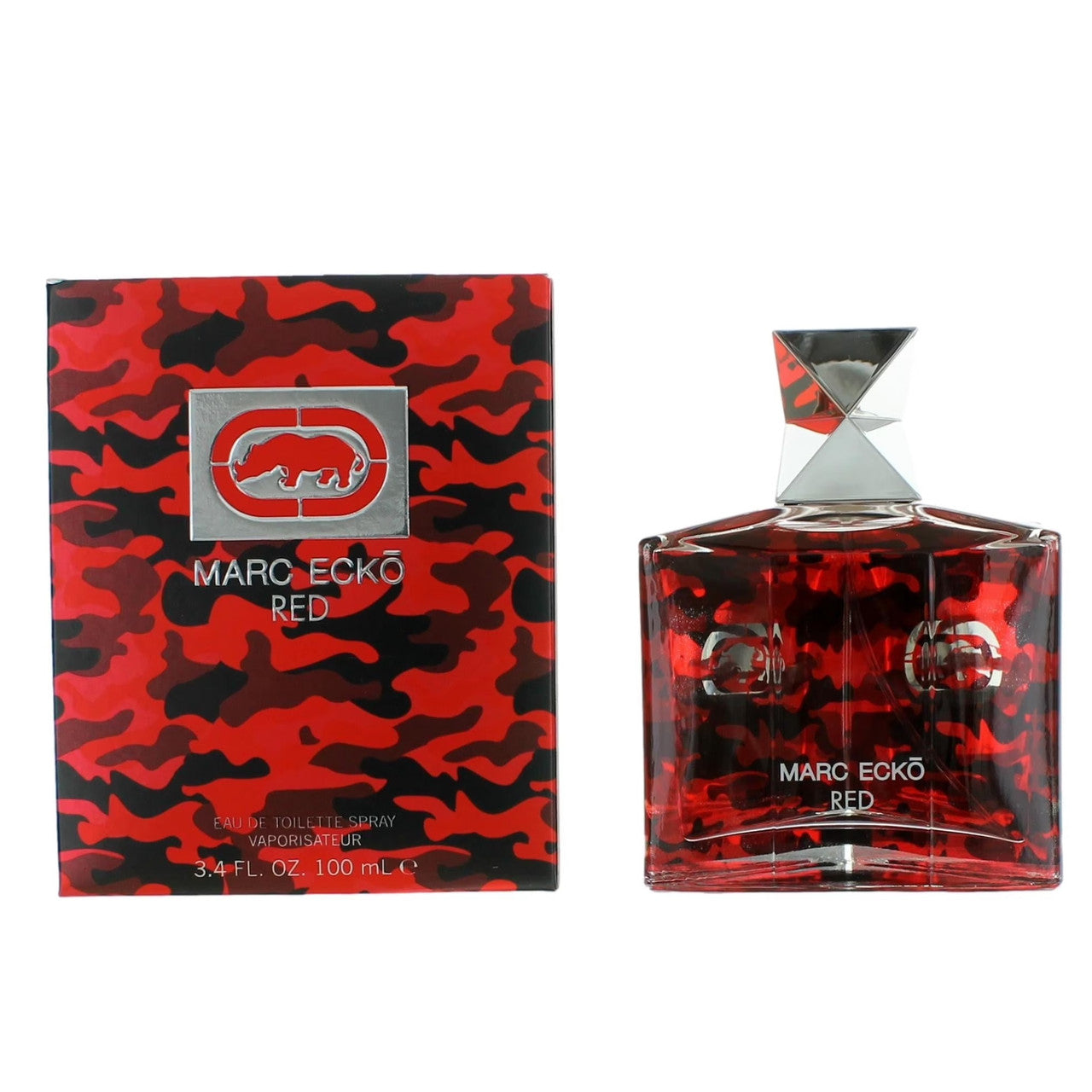 Marc Ecko Red EDT 3.4oz for men fragrance bottle and box