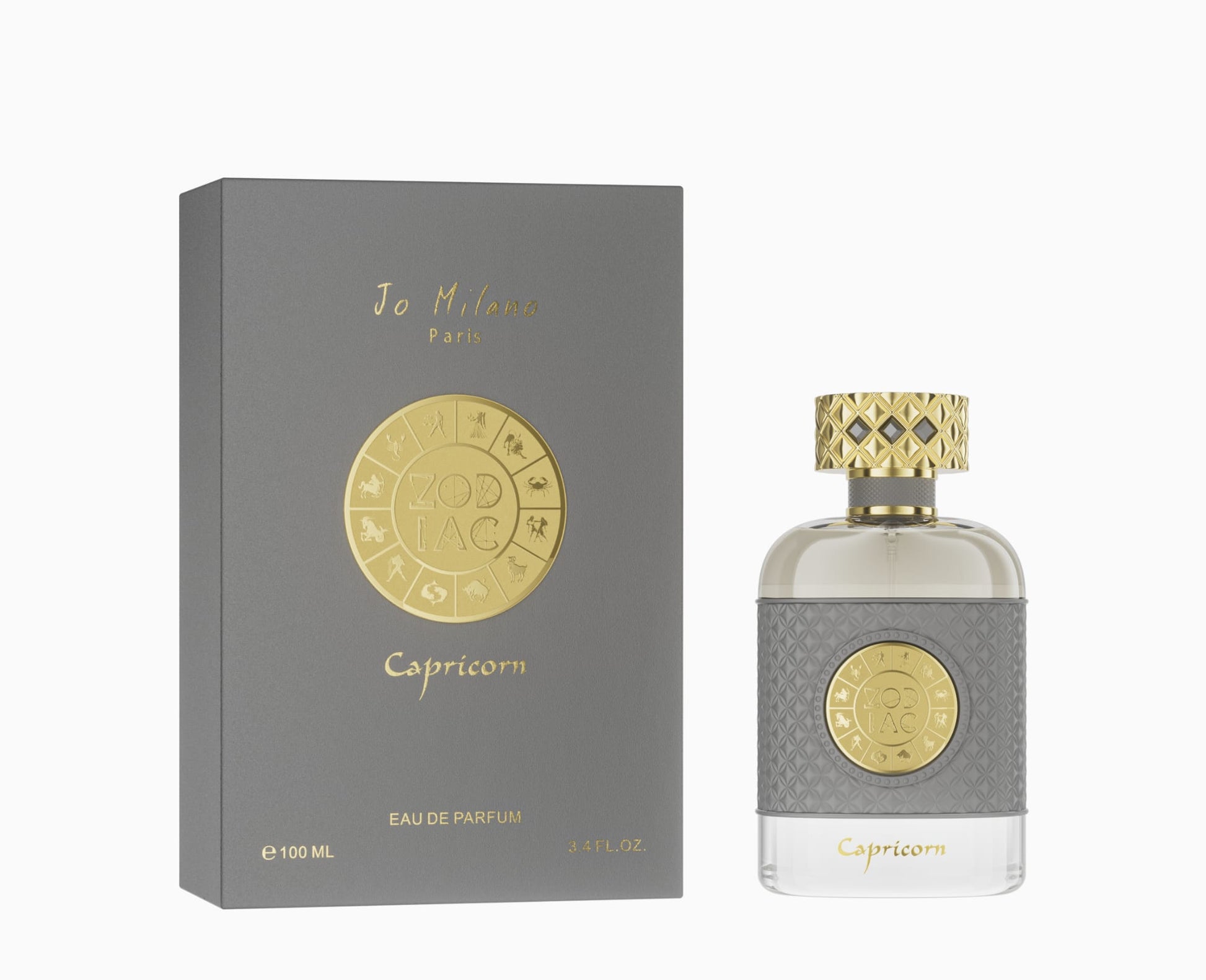Jo Milano Paris Zodiac Capricorn Eau de Parfum 3.4 oz for Men fragrance bottle