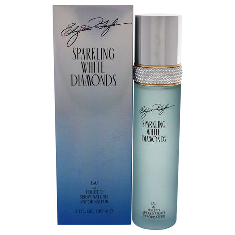 Elizabeth Taylor Sparkling White Diamonds EDT 3.4oz for women fragrance bottle and box